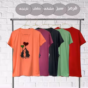 تی شرت طرح فیل وگل