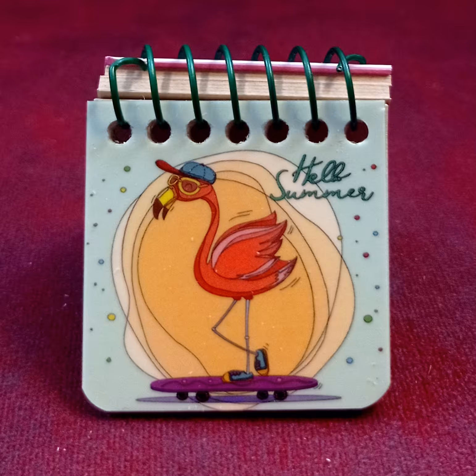 دفترچه یادداشت نقلی سیمی فانتزی کاغذ کرافت  مناسب یادداشت و طراحی 