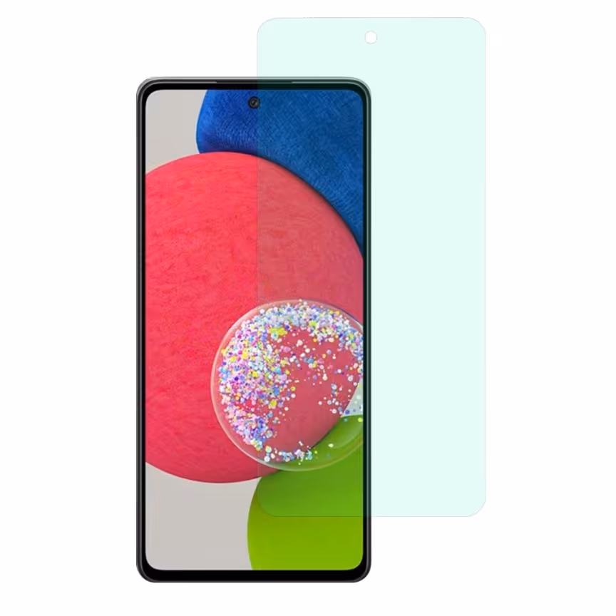 گلس سامسونگ A52s مدل نانو هیدروژل گرین لایت برند راک اسپیس