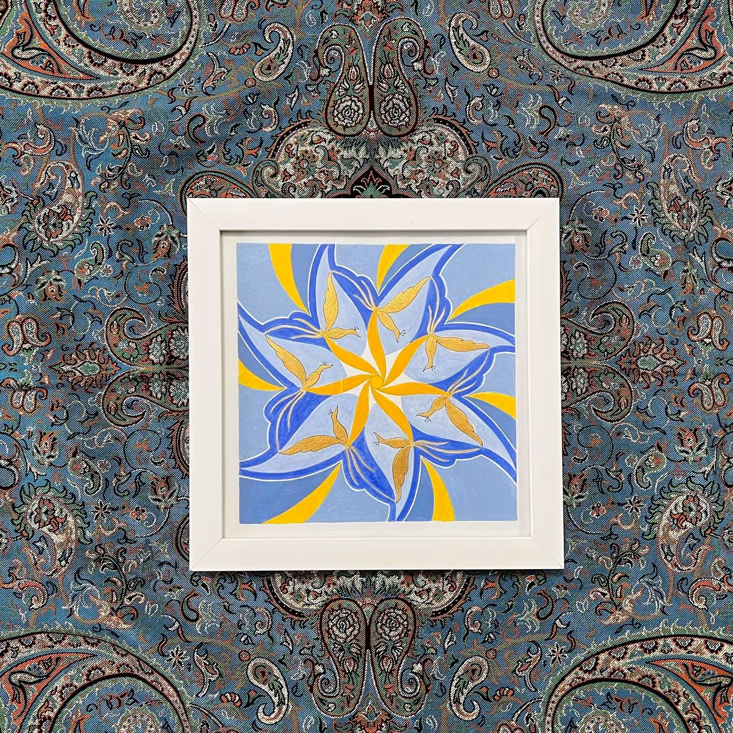 تابلوی دیواری اکریلیک طرح هفت آسمان - کد 154 - ابعاد 20 در 20 - هنر دست هنرمند