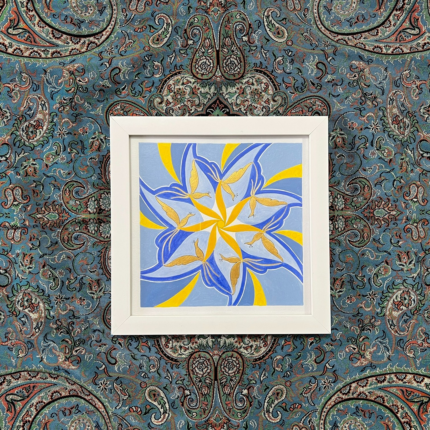 تابلوی دیواری اکریلیک طرح هفت آسمان - کد 154 - ابعاد 20 در 20 - هنر دست هنرمند