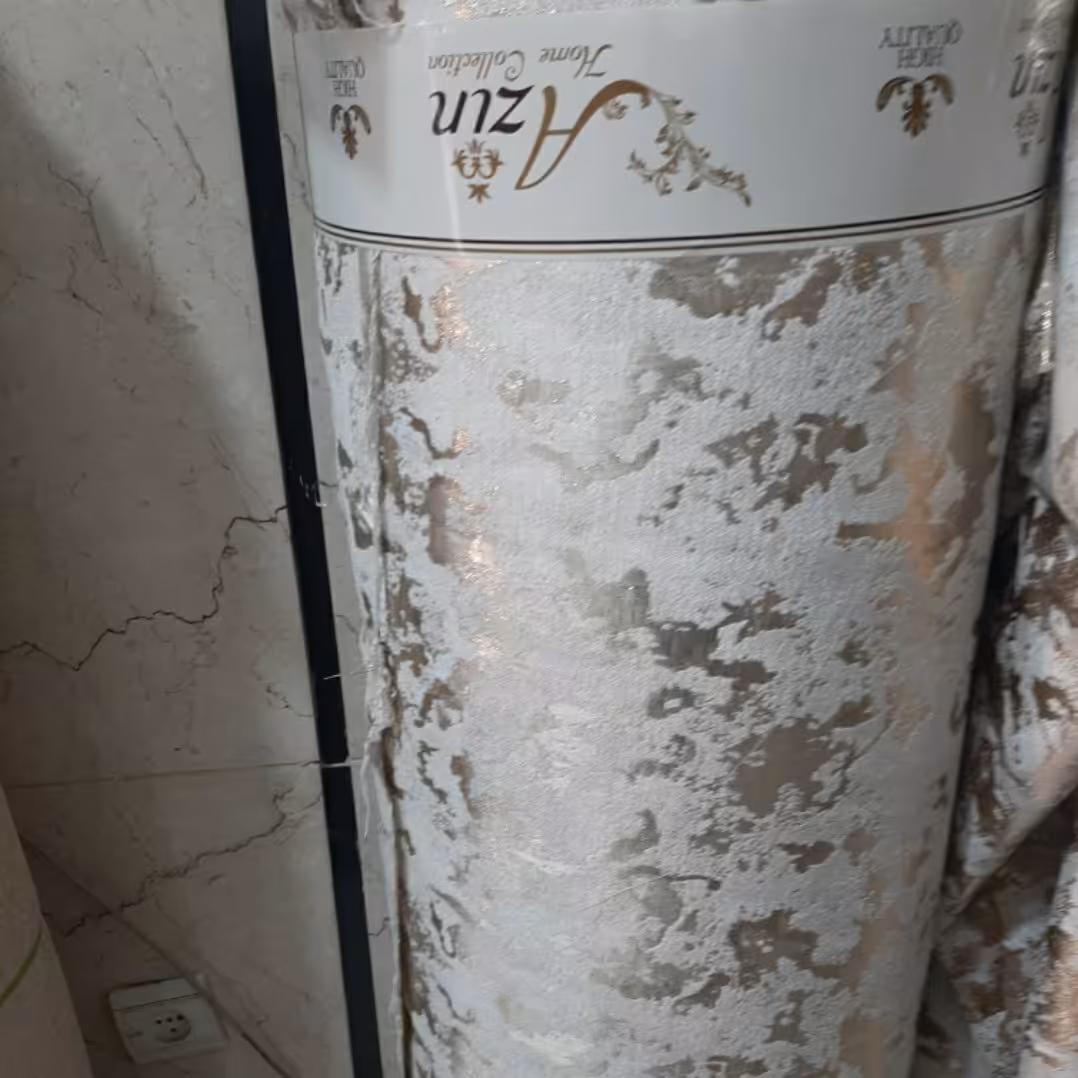 پارچه مبلی بسیار خاص پتینه طلایی روشن وکرم