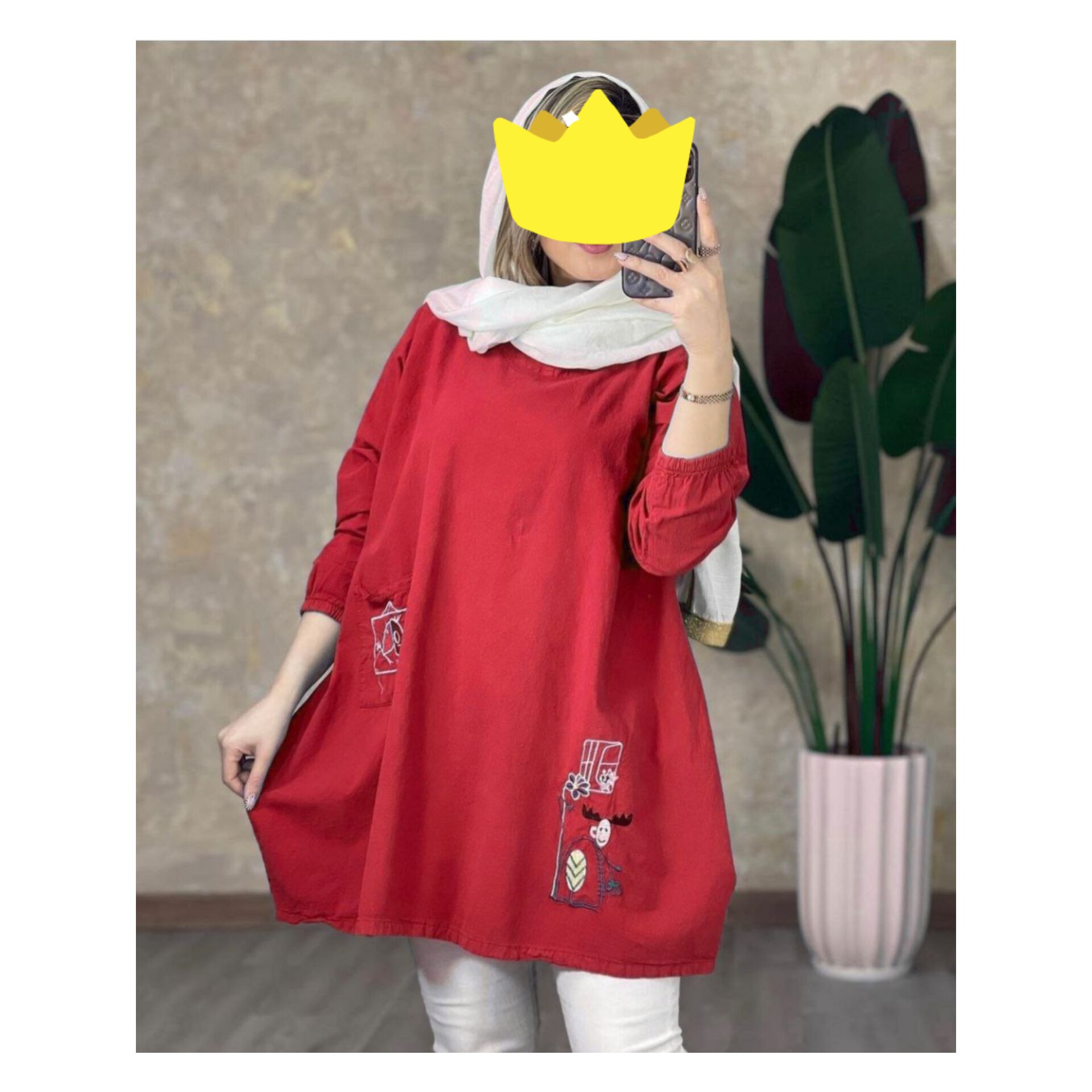 تونیک الیاف گلدونی