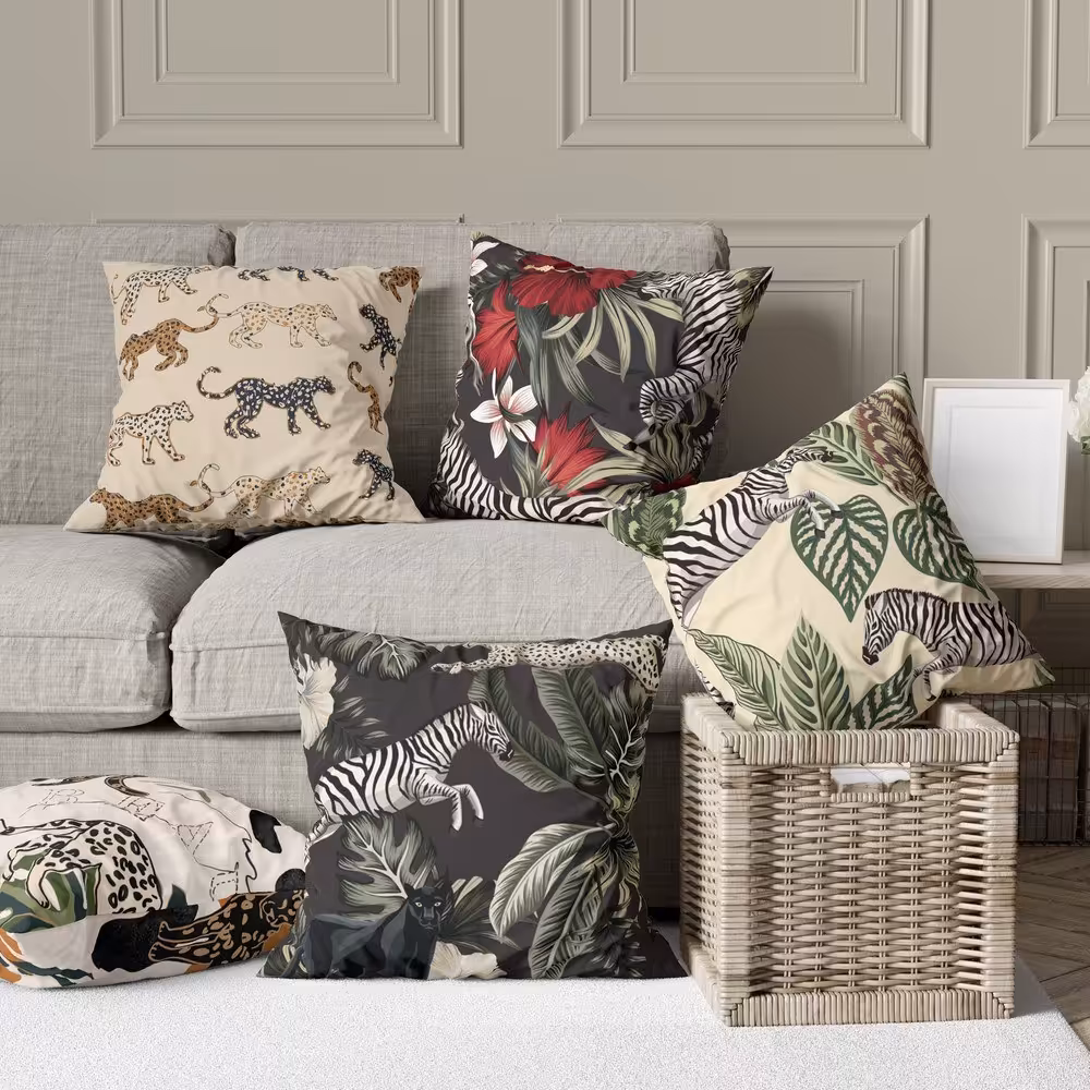 ست کوسن 5 تکه مخمل کد 103