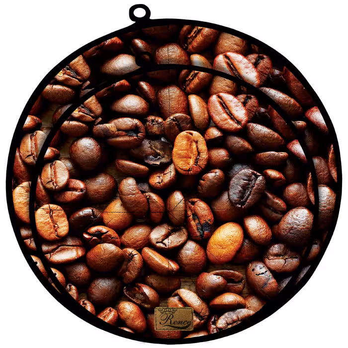 دمکنی ست دو تکه پارچه ای مخمل دو رو چاپ طرح قهوه سایز 25 و 30 مدل B1-54 شرکت رنس