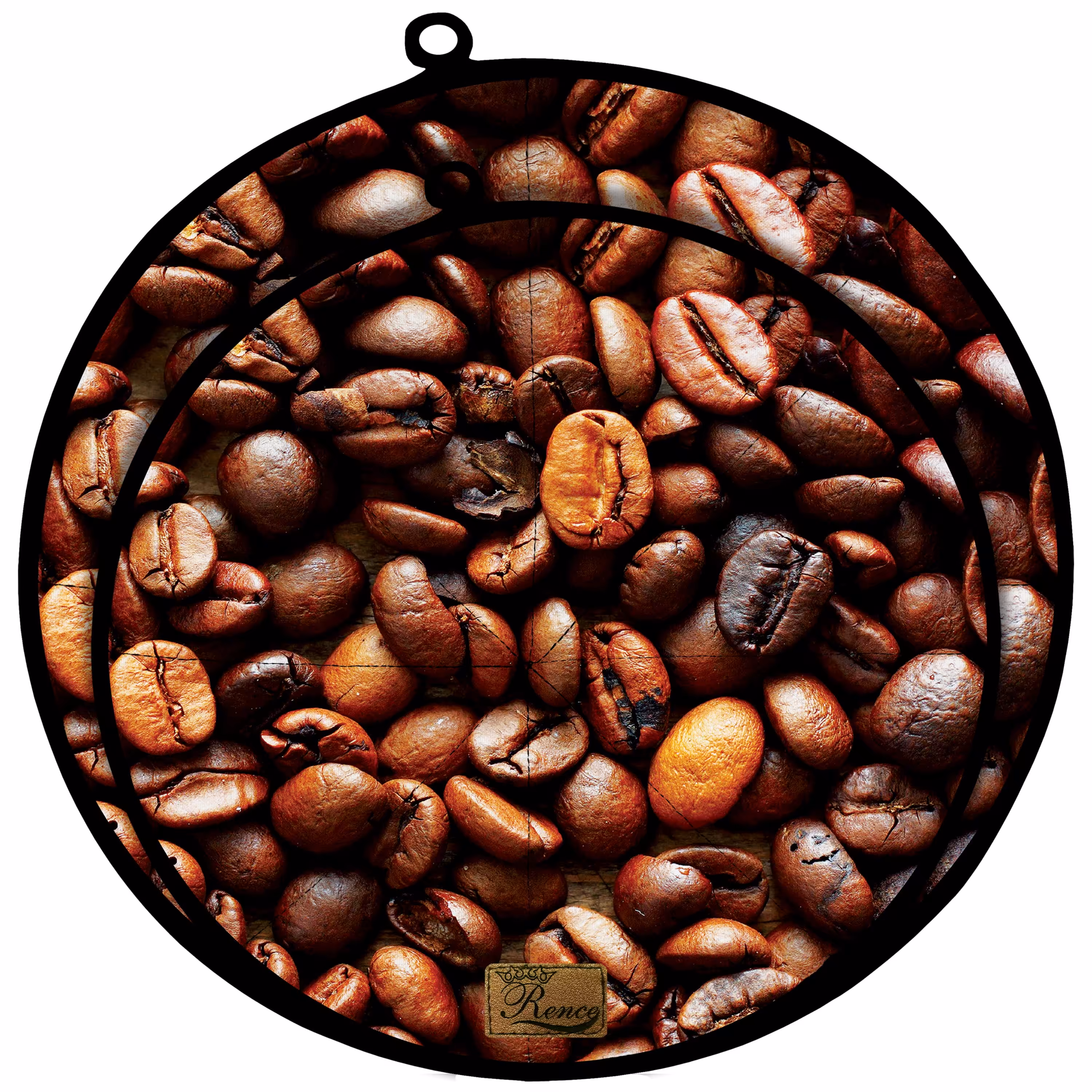 دمکنی ست دو تکه پارچه ای مخمل دو رو چاپ طرح قهوه سایز 25 و 30 مدل B1-54 شرکت رنس