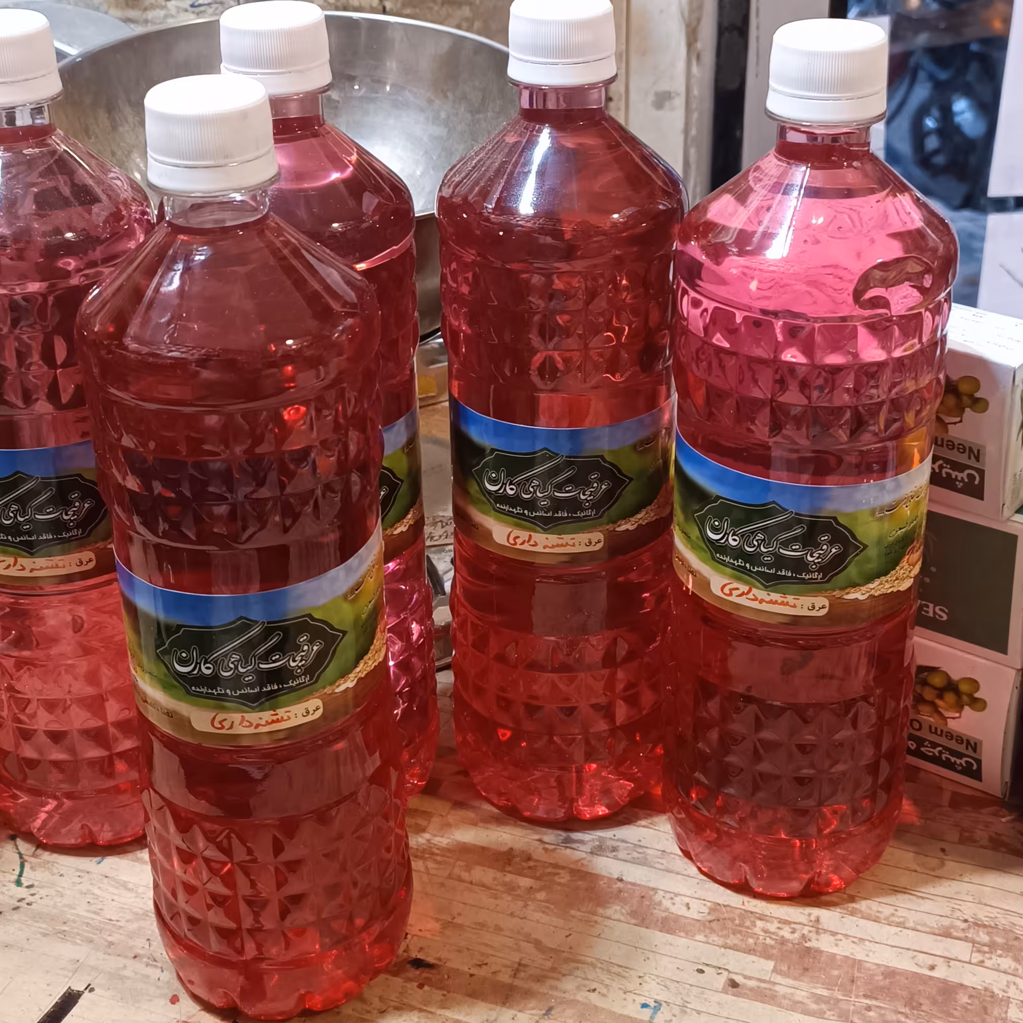 عرق تشنه داری خانگی بهبود زخم و سوختگی عفونت سرماخوردگی 1لیتری عطاری کوچه باغ