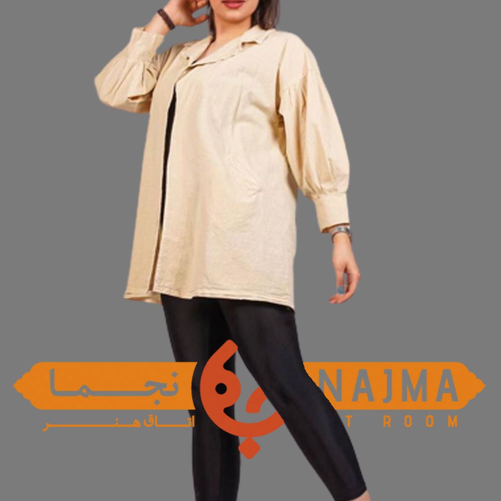 کت زنانه الیاف طبیعی در 6 رنگ متنوع مانتو