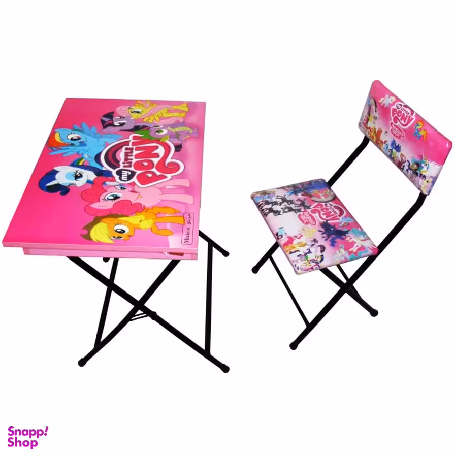 ست میز تحریر و صندلی سیوان تحریر مدل باکس دار طرح پونی