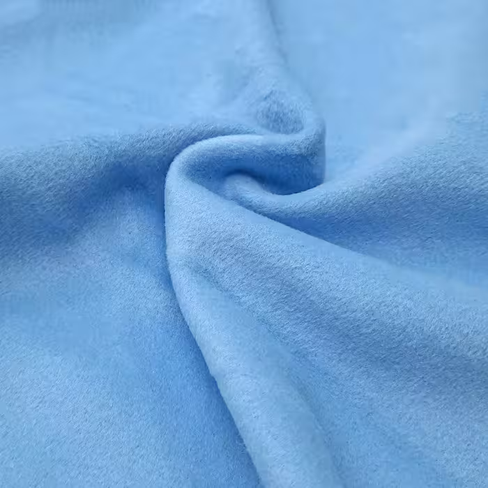 پارچه فوتر کوبیده آبی آسمانی