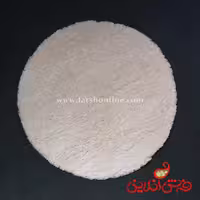 فرش گرد شگی ماسکو کرم شیری