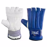 دستکش کونگ فو چرمی Everlast BYT | آبی/سفید