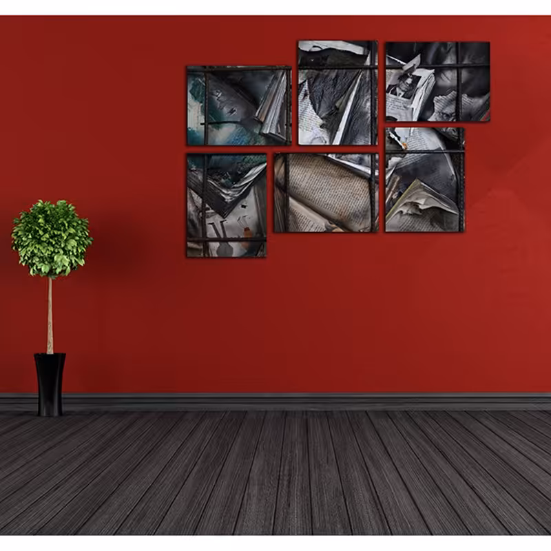 تابلو شاسی دکوراتیو آریکان کد TA7003 سایز 60x40