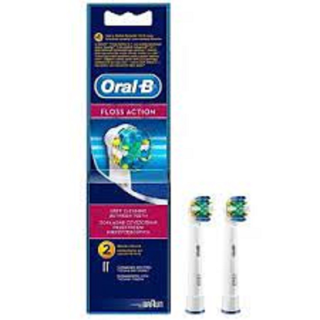 سری یدک مسواک برقی اورال-بی مدل  Floss Action بسته 2 عددی      