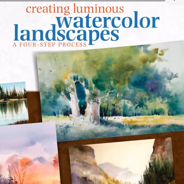 کپی کتاب آموزش  نقاشی مناظر آبرنگ اثر استرلینگ ادواردز زبان انگلیسی 