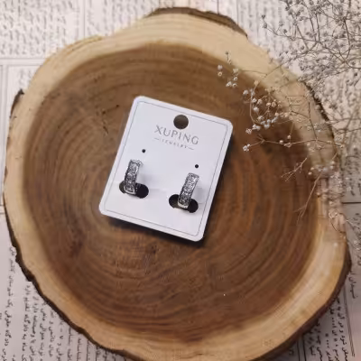 گوشواره ژوپینگ نگین دار