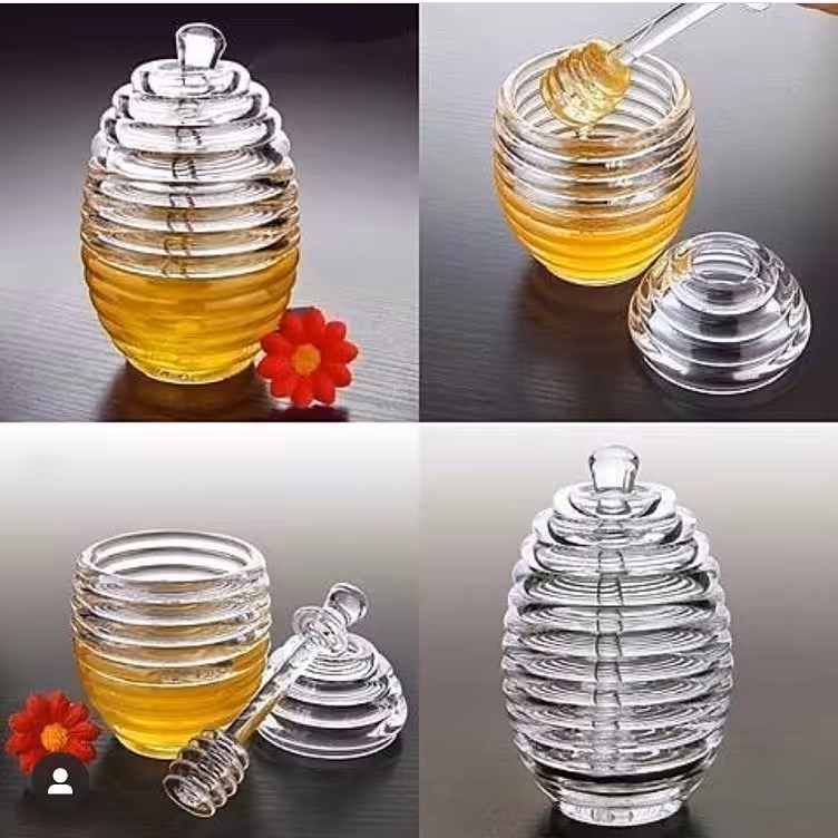 ظرف عسل به همراه قاشق عسل