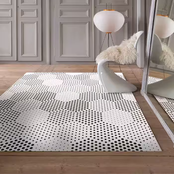 روفرشی کشدار ضد اب مخمل شانل ابریشم کد E90  سایز 2 متری