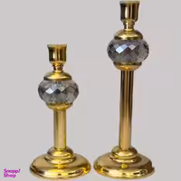 شمعدان نورهام مدل کریستالی کد SHM 10-5 مجموعه 2 عددی