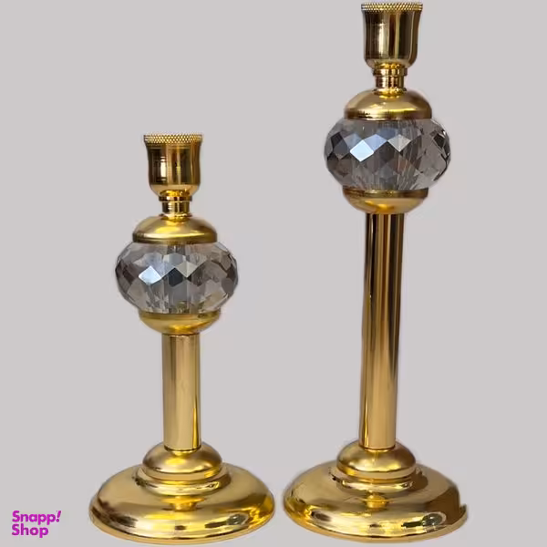 شمعدان نورهام مدل کریستالی کد SHM 10-5 مجموعه 2 عددی