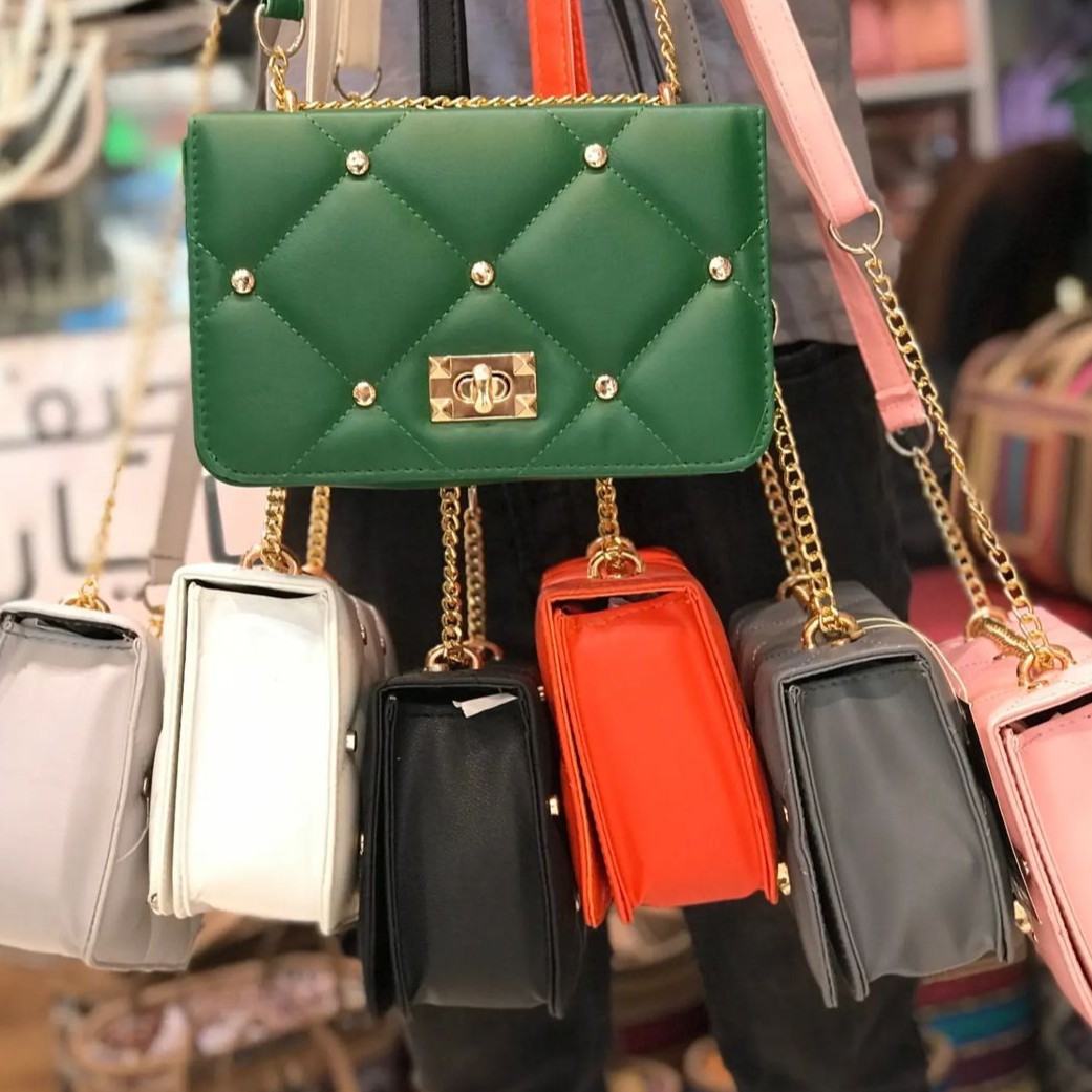 کیف دوشی نگین دار.