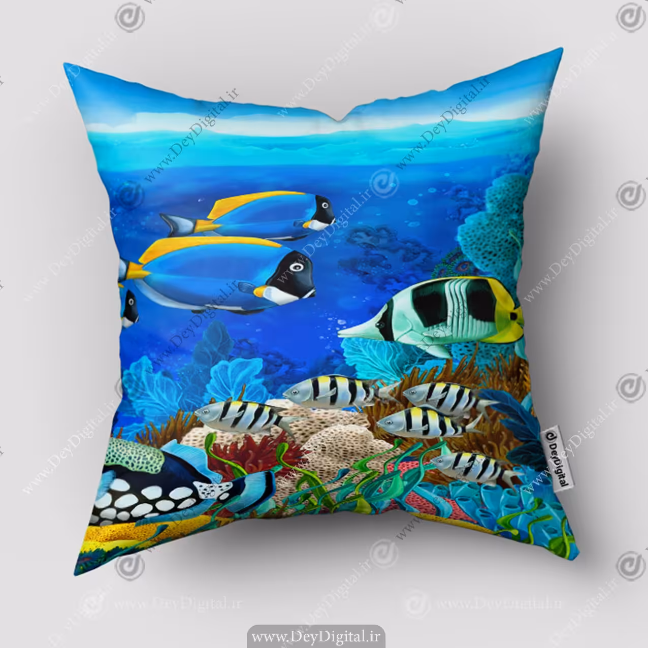 کوسن چاپی طرح ماهی های دریا PK-5450