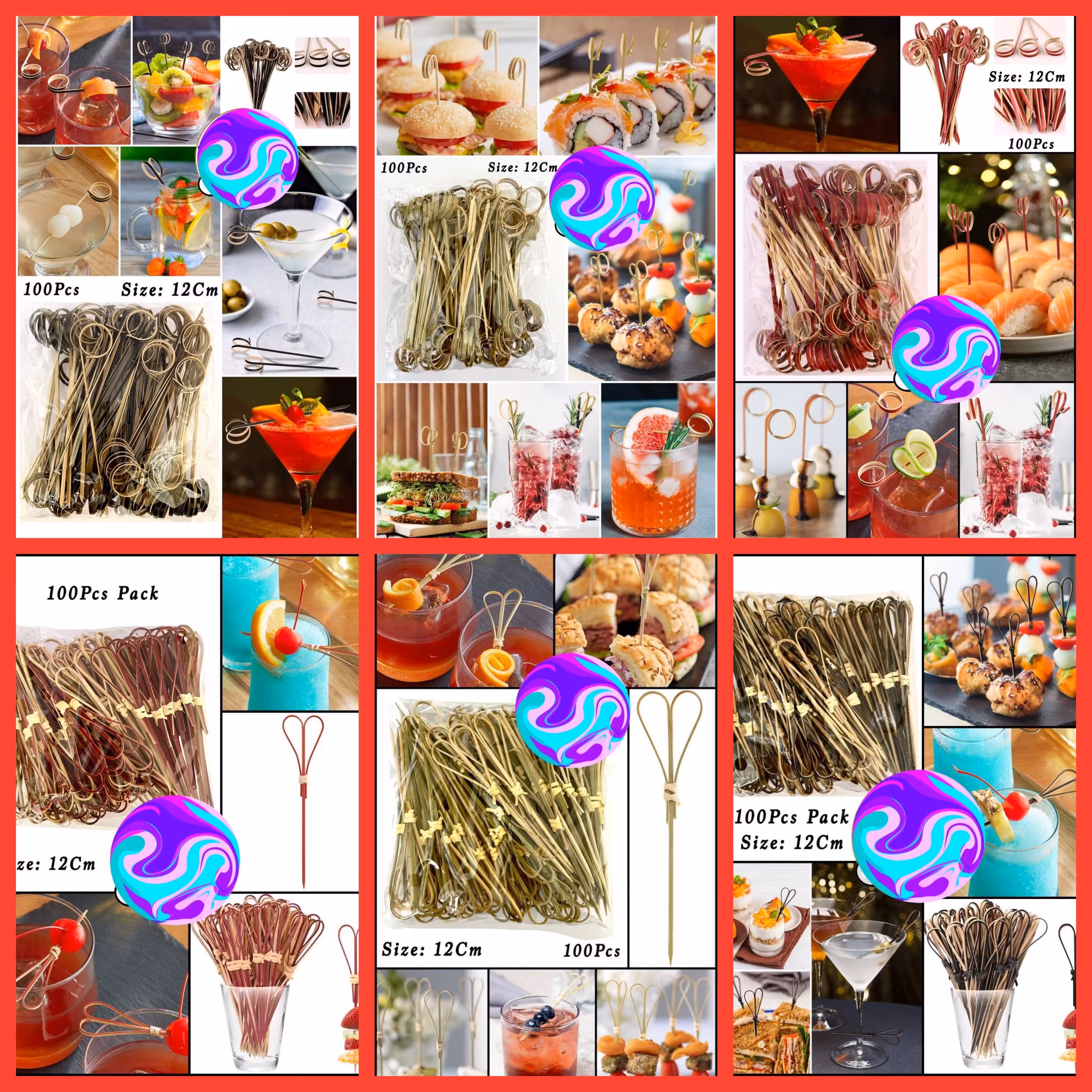 خلال فینگرفود گره ای در طرح های مختلف 12 سانتی