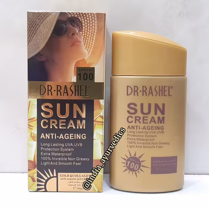 کرم ضد آفتاب 80گرمی spf100 بی رنگ .فاقد چربی .جذب سریع ارسال رایگان 