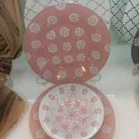 سرویس 25 پارچ آذین اپال سفید صورتی