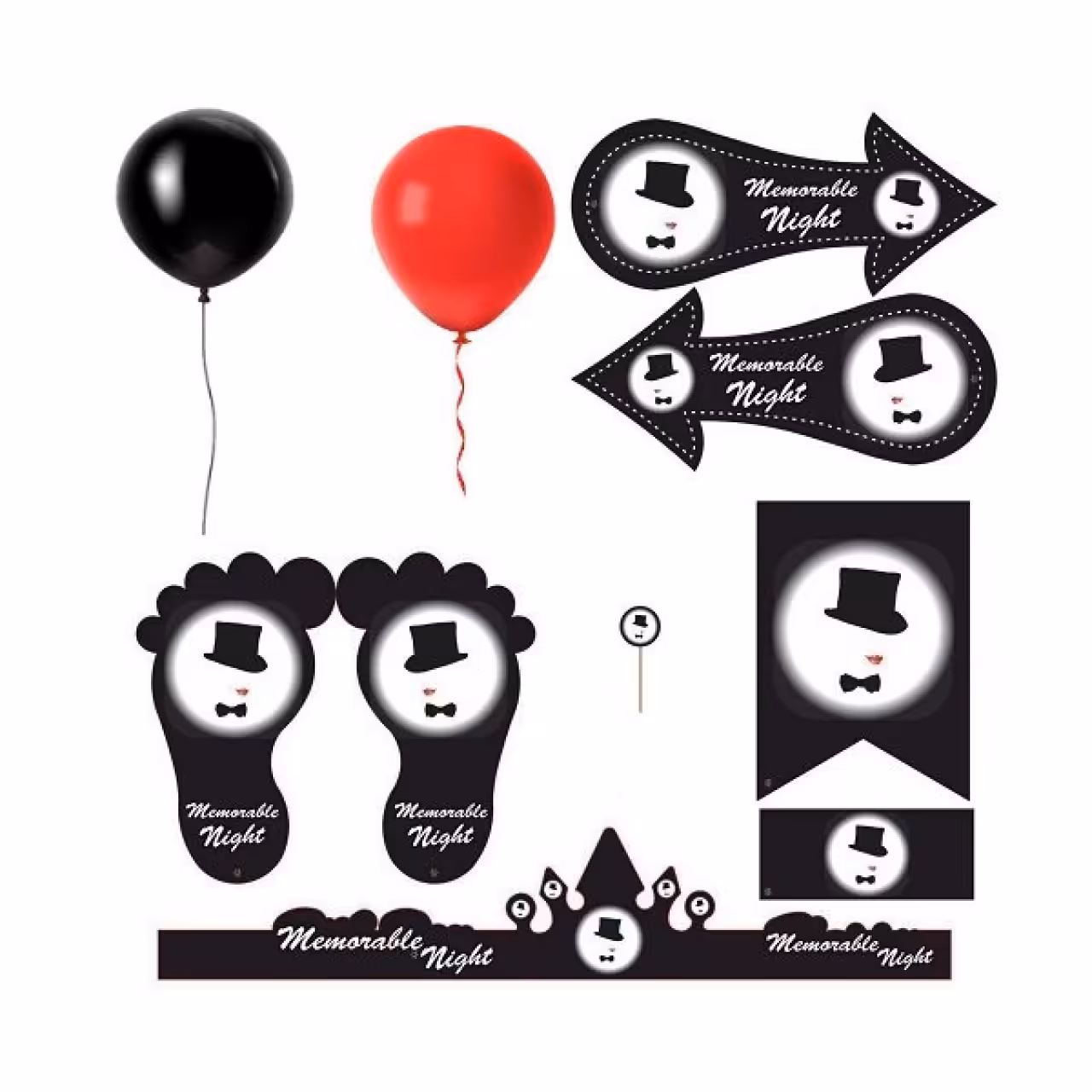 مجموعه 160 عددی تم تولد طرح لب زنانه