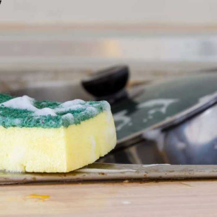 ابر و اسکاج شستشو طرح گل وارداتی  10 بسته باهم