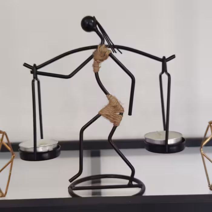 جا شمعی زن سرخ پوست.فوق العاده زیبا و دوست داشتنی.دکوری