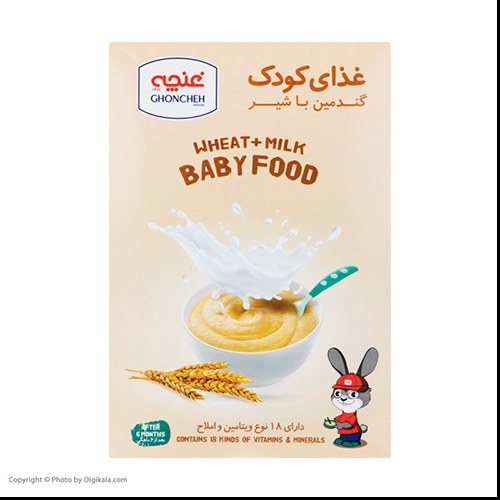 غذای کودک گندمین با شیر غنچه - 250 گرم