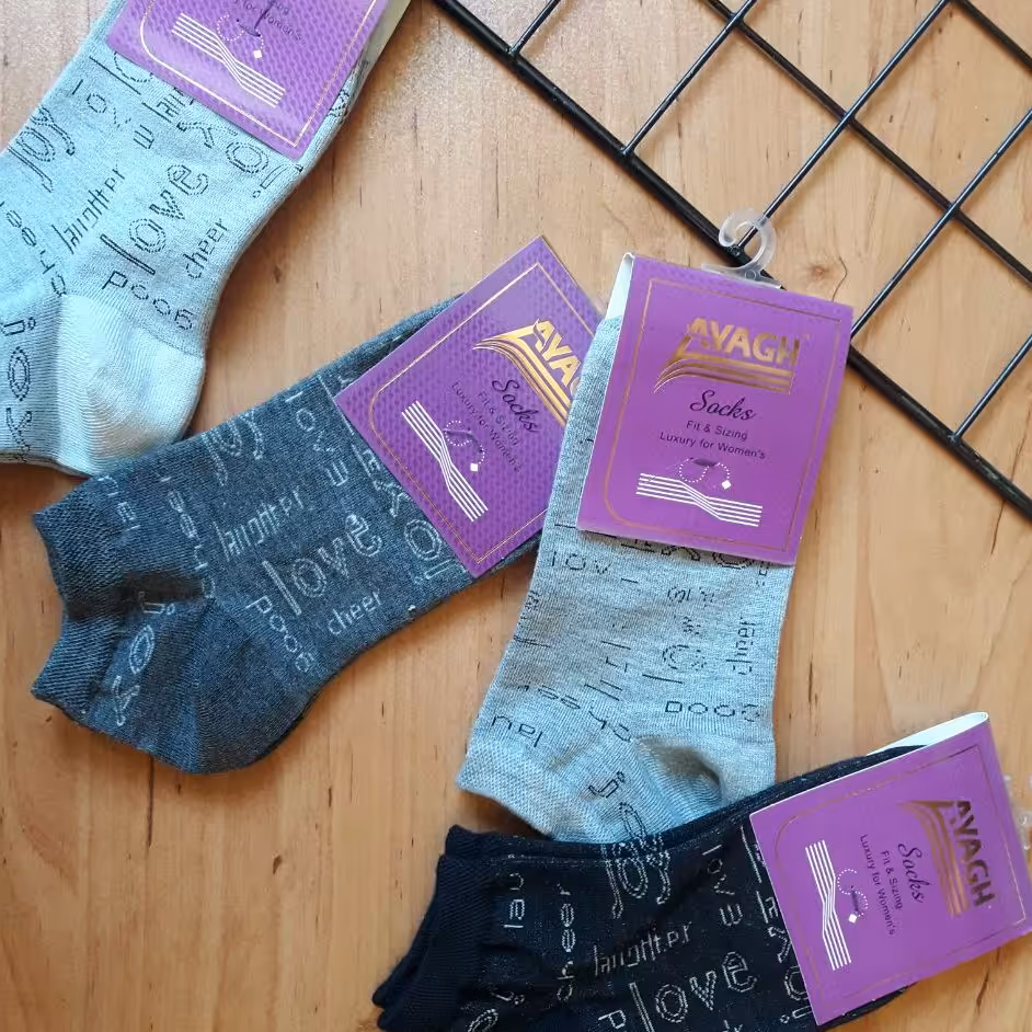 جوراب مچی نوشته دار 