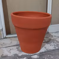 گلدان بزرگ سفالی سایز قطر 30 و ارتفاع 30 سانتیمتر