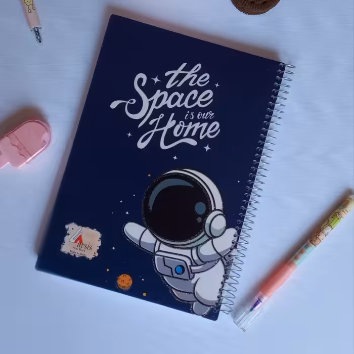 دفتر مشق 100 برگ سیمی با کیفیت در 5 طرح دخترونه و پسرونه جلد گلاسه ایرانی