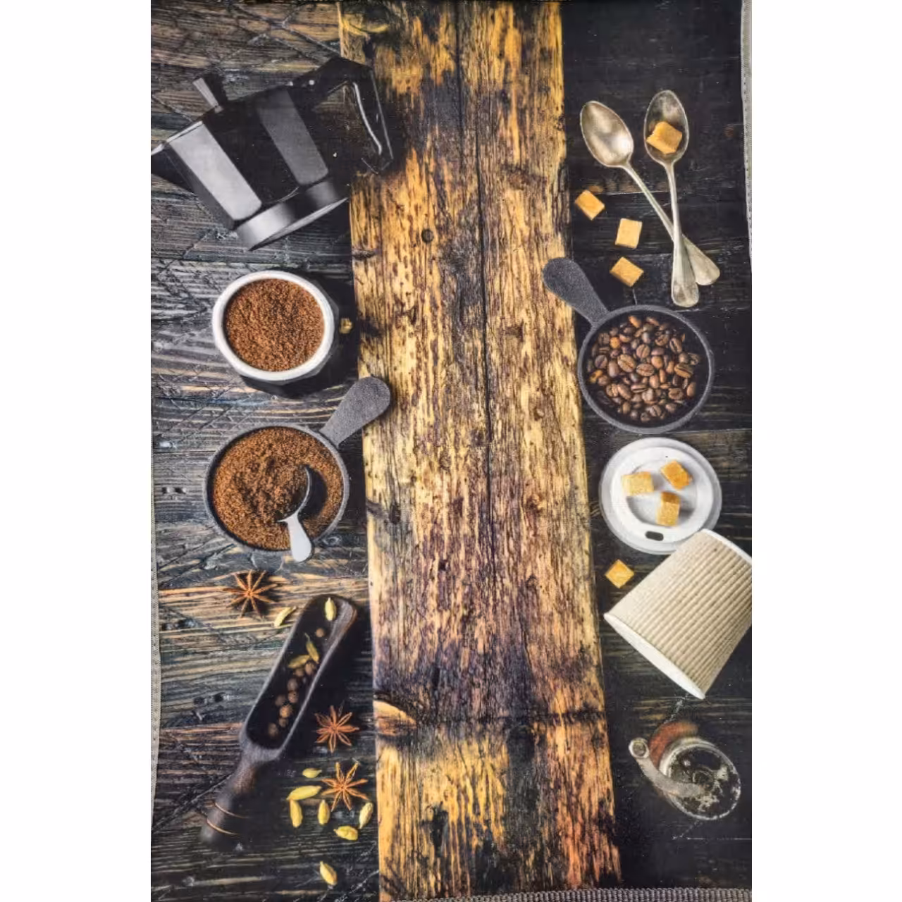 فرشینه طرح آشپزخانه کد 001 مشکی