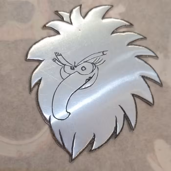 پلاک  انگری بردز  14  دستساز و قلمزنی بر روی آلومینیوم angry birds
