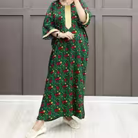 پیراهن بلند نخی طلا 
