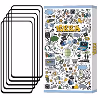 گلس تمام صفحه مناسب برای گوشی موبایل سامسونگ Galaxy A21 پک 5 عددی