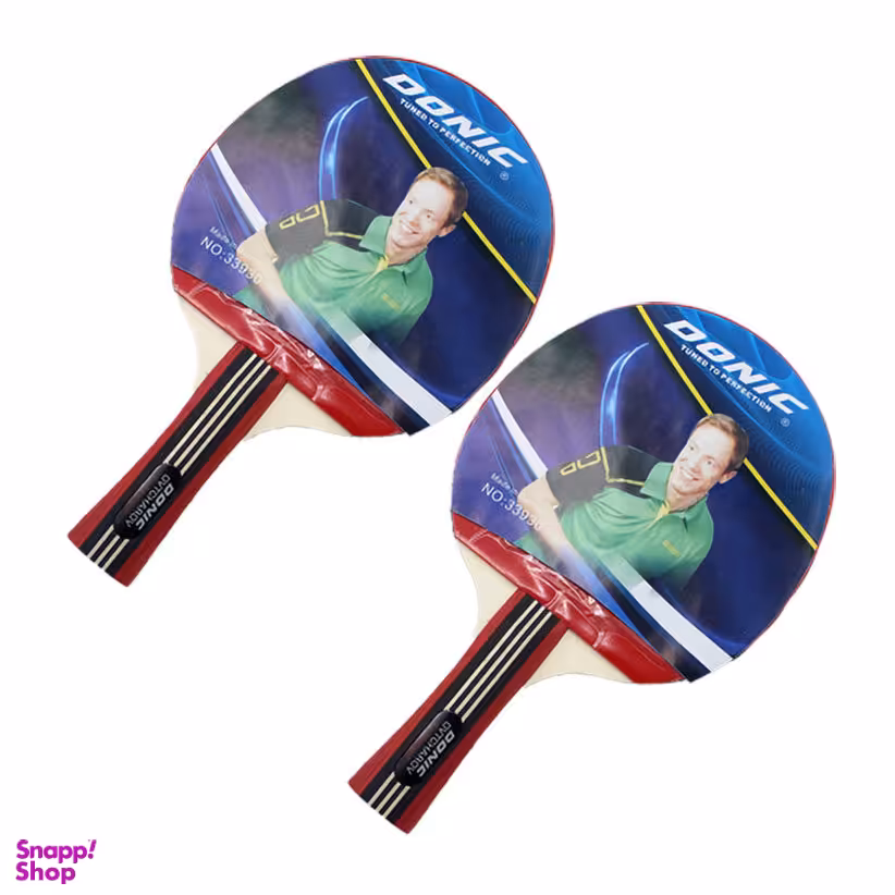 راکت پینگ پنگ دونیک (Donic) مدل Ovtcharov Caro Speed بسته 2 عددی به همراه توپ