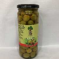 زیتون سبز بدون هسته ترکیب با فلفل برند آر اس 467 میل RS