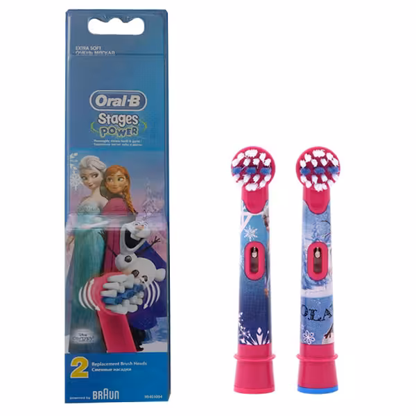 سری مسواک برقی کودک اورال بی 2 عددی OralB Toothbrush Head