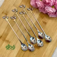 قاشق شربت برگ استیل سیلور