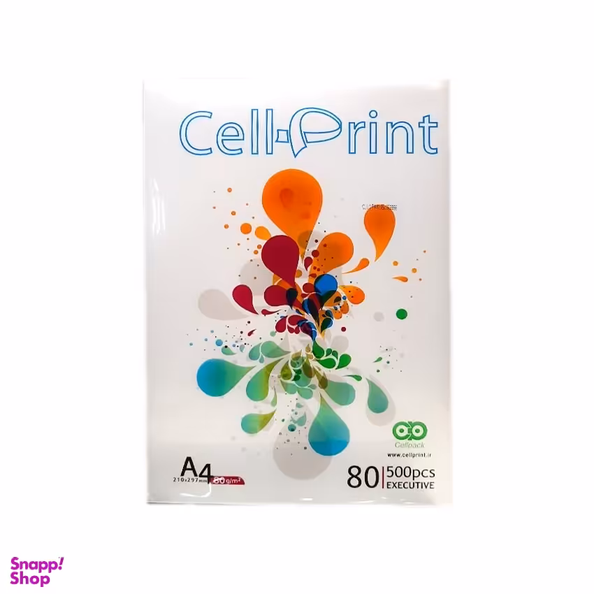 کاغذ سل پرینت (Cell-Print) سایز A4 رنگ سفید