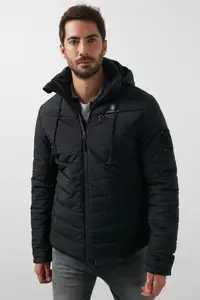 کاپشن مشکی مردانه ML جوزف کت اورجینال Lumberjack