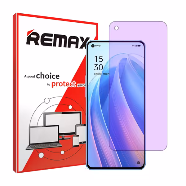 گلس اوپو Reno7 Pro 5G مدل هیدروژلی آنتی پرپل برند ریمکس کد S