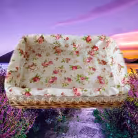 سبد نان حصیری مربع بزرگ تیناسادات شاپ تضمین کیفی 23در23در ارتفاع 8