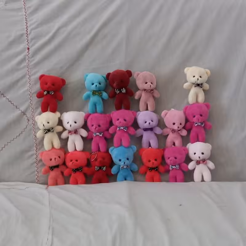 خرس نقلی پارچه توشکا در انواع رنگ ها 