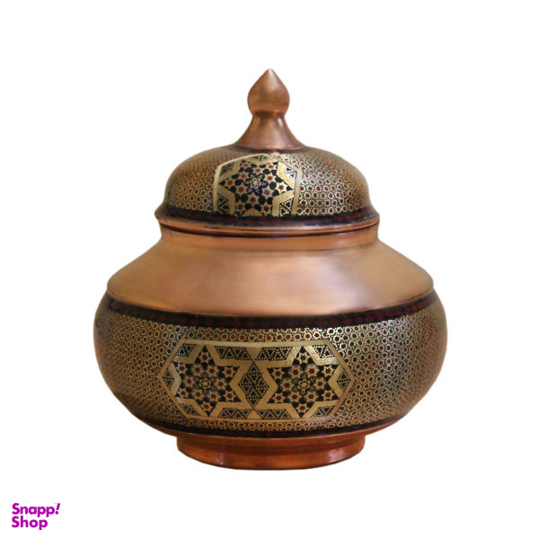 شکلات خوری خاتم کاری مسی کد 041007700008